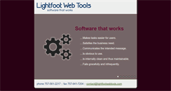 Desktop Screenshot of lightfootwebtools.com