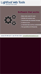 Mobile Screenshot of lightfootwebtools.com