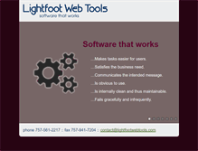 Tablet Screenshot of lightfootwebtools.com